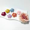 Otoño e Invierno nuevo algodón de leche flor de cinco pétalos accesorios de lana ganchillo flor pequeña decoración de ropa accesorios de tocado de flor pequeña