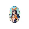 Insignias Personalizadas Ovaladas de Doble Brillo en Hojalata con Laminado, Acabado Brillante y Mate, Merchandising de Anime