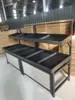 Estantes para frutas y verduras, estantes específicos para supermercados, racks de almacenamiento para frutas y verduras, estantes de acero y madera, multicapa y engrosados
