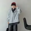 Moletom Falso de Duas Peças para Meninos Estilo Primavera e Outono 2026 Novo Top Esportivo Casual Legal para Crianças Grandes e Médias Roupas de Outono para Meninos