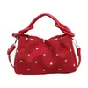 Bolso de Mano de Lunares de Nicho para Mujer Transfronterizo Nuevo Popular de Verano de Gama Alta Retro para Viajar al Trabajo Bolso de Hombro Cruzado