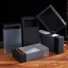 Té de Flores Cajón de Papel Kraft Tirador Caja de Regalo Transparente Plegable Empaque Exterior Universal Papel de Regalo Compañero Caja Vacía Cuadrada Pequeña