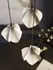 Lustre de Escada Rotativa Moderno Minimalista Villa Duplex Apartamento Loft Vazio Lustre de Flor Cerâmica Artística