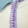 Conjunto de cartões decorativos de chifon com renda de seda, acessórios coloridos feitos à mão para bolsa de dor, acessórios yum, material de renda para DIY