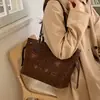 Bolsa Tote Estilo Coreano Elegante Estampado de Leopardo Dibujo Animado Lindo, Bolso de Hombro de Alta Gama para Viajes Diarios, Gran Capacidad, Bolso Popular para Mujer