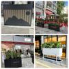 Caja de Flores para Exterior Asiento Acero Inoxidable Hierro para Exterior Soporte para Flores Valla Divisoria Comercial Calle Taburete Personalizado Estanque de Flores Macizo de Flores