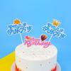 Nuevo Inserto Creativo para Pastel, Sin Importar la Edad Feliz, Larga Vida Decoración de Pastel de Cumpleaños Impresa a Color Inserto Tarjeta Inserto
