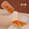Pastillero mini portátil para uso diario, caja sellada compartimentada semanal de 7 días de gran capacidad, pastillero portátil para personas mayores