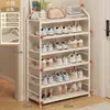 Zapatero para entrada, multicapa, estrecho, para puertas pequeñas, zapatero simple para pasillo, adecuado para viviendas de alquiler, zapatero resistente y duradero