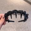 Diadema Fina de Moda en TikTok con Malla para Envolver Ondas y Cabello Suelto, Diadema de Corona Alta Accesorio para el Cabello para Mujeres, Versátil