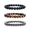 Moda Europeia e Americana Pulseira Elástica Pulseira de Pedra da Vesícula Negra para Homens e Mulheres Pedra de Energia Joia de Pedra da Vesícula Negra Presente Pulseira Maçã