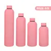 Botella Pequeña de Boca Estrecha Estilo Americano de Acero Inoxidable 304 Transfronteriza con Alto Atractivo Estético, Taza Térmica con Pintura de Goma, Botella de Agua Deportiva Portátil para Exteriores