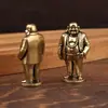 Adornos Budistas Pequeños Estilo Traje Transfronterizos, Adornos Decorativos Creativos de Latón, Figuras Vintage, Adornos Pequeños de Escritorio, Pequeña Vajilla de Cobre de Latón