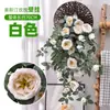 Enredaderas de rosas artificiales Austin, flores falsas para decoración suave de interiores, decoraciones de techo y revestimiento de conductos de aire acondicionado, al por mayor para decoraciones de boda