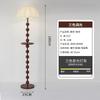 Lámpara de Pie LED Vintage Estilo Francés para Sala de Estar, Alto Valor Estético, Lámpara de Tela Retro para Lado del Sofá, Dormitorio, Estudio, Luz Decorativa Ambiental