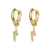 Pendientes de Clip para Oreja Doble Capa con Borla de Cadena Transfronteriza Europeos y Americanos para Mujer, Estilo Fresco, Clips Simples para Hélice de Oreja, Pendientes y Aretes de Gama Alta