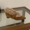 Sapatos Mary Jane Femininos Quentes com Forro de Fleece para Aumentar a Altura, Novo Estilo de Inverno 2026, Sapatos de Algodão Peludos, Mocassins de Bico Fino