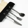Cuchara de titanio puro con LOGOTIPO personalizado, cuchillo, tenedor, cuchara, palillos para exteriores, hebilla de montañismo, comercio electrónico transfronterizo, vajilla portátil para el hogar, estilo Ins
