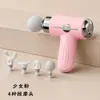 Mini pistola de massagem, massageador de relaxamento muscular com três cabeças, mini pistola de massagem elétrica, massageador de pescoço silencioso e de nível profissional, 95