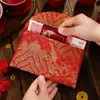 2026 Nuevo Estilo Carácter de la Fortuna Sobre Rojo de Mil Yuanes para Personas Mayores, Sobre Rojo de Tela, Brocado Personalizado Sobre Rojo Universal de Año Nuevo
