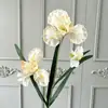 Grande flor de íris artificial com um toque de luxo para decoração de casa e sala de estar, flores artificiais para atacado para comércio exterior transfronteiriço