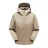 Jaqueta Softshell Personalizada com Forro de Lã, Casaco Esportivo Outdoor Tendência Estilo Montanha, À Prova de Vento e Impermeável, Roupa para Acampamento, Team Building, Montanhismo