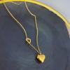 Acero de Titanio Oro Inmarcesible Collar de Amor Femenino Diseño de Nicho Sentido Viento Frío Celebridad de Internet Temperamento Cadena Clavicular Collar Cadena