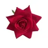 Cabeças de Flores de Rosa de Veludo Artificial, Rosas Redondas, Rosas de Canto, Parede de Rosas, Cascata de Rosas, Acessórios para Artesanato de Cabeças de Flores, Flores Artificiais