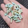 Cuentas redondas de imitación turquesa, cierres de jade, cuentas de ábaco, cuentas separadoras, cuentas sueltas de jade, cuentas de tubo de bambú, cuentas de columna recta, joyería de cuentas estilo vintage
