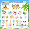 Conjunto de Adesivos de Carro Cruzeiro Marítimo de Verão Tropical Adesivo Magnético Desenho Animado Adesivo Decorativo Adesivo de Festa Adesivo de Feriado Geladeira