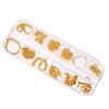 Cross-border quente 12 grade nail chain joias em forma especial diamante nova liga de unhas decoração decorativa de prego de metal