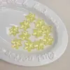 Cuentas Acrílicas Transparentes de Copo de Nieve Multicolor con Agujeros para Accesorios de Llavero DIY y Cuentas Sueltas