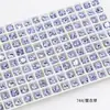 Pedras de Strass Roxo Lavanda para Nail Art Strass Irregulares com Base Pontiaguda Acessórios para Joias DIY Tendência Xiaohongshu Strass para Unhas Usáveis