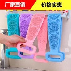 Toalla de baño, toalla de baño, cepillo de baño para masaje de espalda, fácil de limpiar, tira para frotar la espalda toalla de baño de silicona, suministro de puesto callejero
