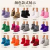 2026 Nuevas Botas de Nieve de Suela Gruesa y Pelo Largo Cálidas para Otoño/Invierno Botas de Nieve de Caña Media para Exteriores para Mujer Comercio Exterior Personalizado
