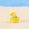 Figuritas de patos luminosos en miniatura para microjardinería creativa, decoraciones de jardín DIY y adornos de escritorio