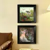 Pintura Decorativa Jardim de Monet Lírio d'Água Francês Restaurante Estilo Europeu Retrô Pintura de Parede Sala de Estar Quarto Corredor Entrada Murais