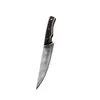 Cuchillo para deshuesar con mango de madera maciza Damasco, Herramienta de cocina específicamente para rebanar y cortar carne, Adecuado para dividir cerdo, res y cordero, Cuchillo de carnicero