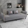 Sofá cama de tela para apartamentos pequeños, modelo moderno para salas de estar, propiedades de alquiler, apartamentos y tiendas de ropa, plegable simple de doble uso para una o dos personas