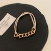 Nuevo estilo personalizado, cadena de metal que combina con todo, banda de goma para el cabello, anillo para el cabello, pulsera, diadema, accesorios para el cabello de moda simples, diadema