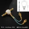 Conjunto de Conector de Três Vias Xueba Liuli Latão Dourado Antigo Acessórios Wenwan Contas Budistas Pulseira DIY Feita à Mão 108 Acessórios Ornamentos