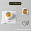 En stock: Bases Redondas para Lámparas de 55 cm, Planas de 80 mm, Engrosadas, Espaciado de Agujeros 50-6086, Cabezal de Lámpara Cuadrado de Instalación Oculta, Tipo Tornillo Engrosado