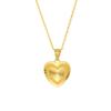 Cadena de clavícula de amor transfronteriza de moda s925 con textura plisada y corazón de melocotón, collar con colgante de corazón europeo y americano, venta al por mayor para mujeres