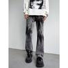 Jeans de moda lavados tie-dye para hombre, moda de verano, holgados, rectos, marca de moda, estilo japonés Harajuku, pantalones, moda