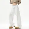 Pantalones Casuales Estilo Americano Tallas Grandes para Hombres y Mujeres, Pantalones Deportivos de Color Sólido con Forro Polar Otoño e Invierno, Pantalones Anchos Rectos Holgados Versátiles