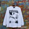 25Fw American Erd Melancólico Rico Segunda Generación Holgado Casual Versátil Diseño de Nicho Otoño e Invierno Camiseta Base Camiseta