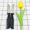 Machete de metal cuchillo de mango negro cuchillo portátil para fruta cuchillo para verduras cuchillo para fruta cuchillo para plátano regalo machete al por mayor