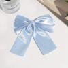 Moda Transfronteriza Retro Simple Horquilla Cinta de Tela Lazo Clip Pico de Pato Accesorios para el Cabello de Satén de Alta Gama Clip