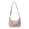 Bolso de Axila Romboidal de Nicho Estilo Francés para Mujer 2024 Nuevo de Moda Bolso Cruzado Texturizado Estilo Coreano Estilo Occidental Bolso de Viaje