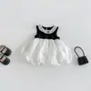 Vestido Chaleco de Lunares Dulce Nuevo de Verano Dianxi para Bebés y Niños Pequeños, Vestido de Malla Sencillo Casual y Fresco para Bebés Niñas